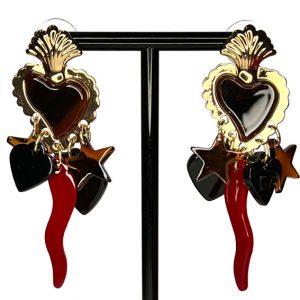 Orecchini cuore sacro