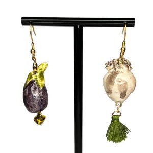 Orecchini Sicilia melanzana aglio